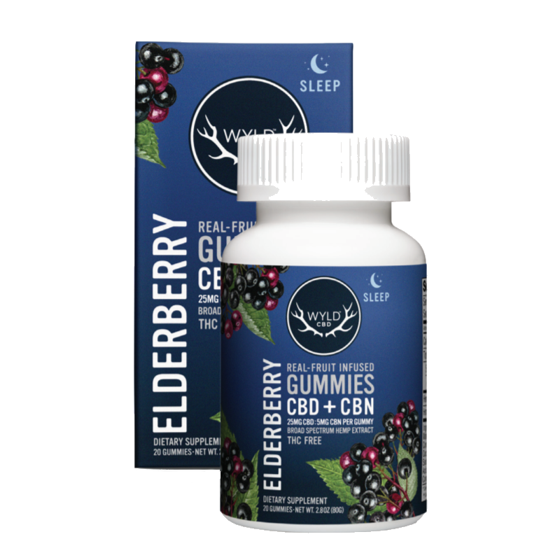 Photograph of product: HEMP Gummies | Elderberry | 5:1 CBD:CBN | 40 x 25mg