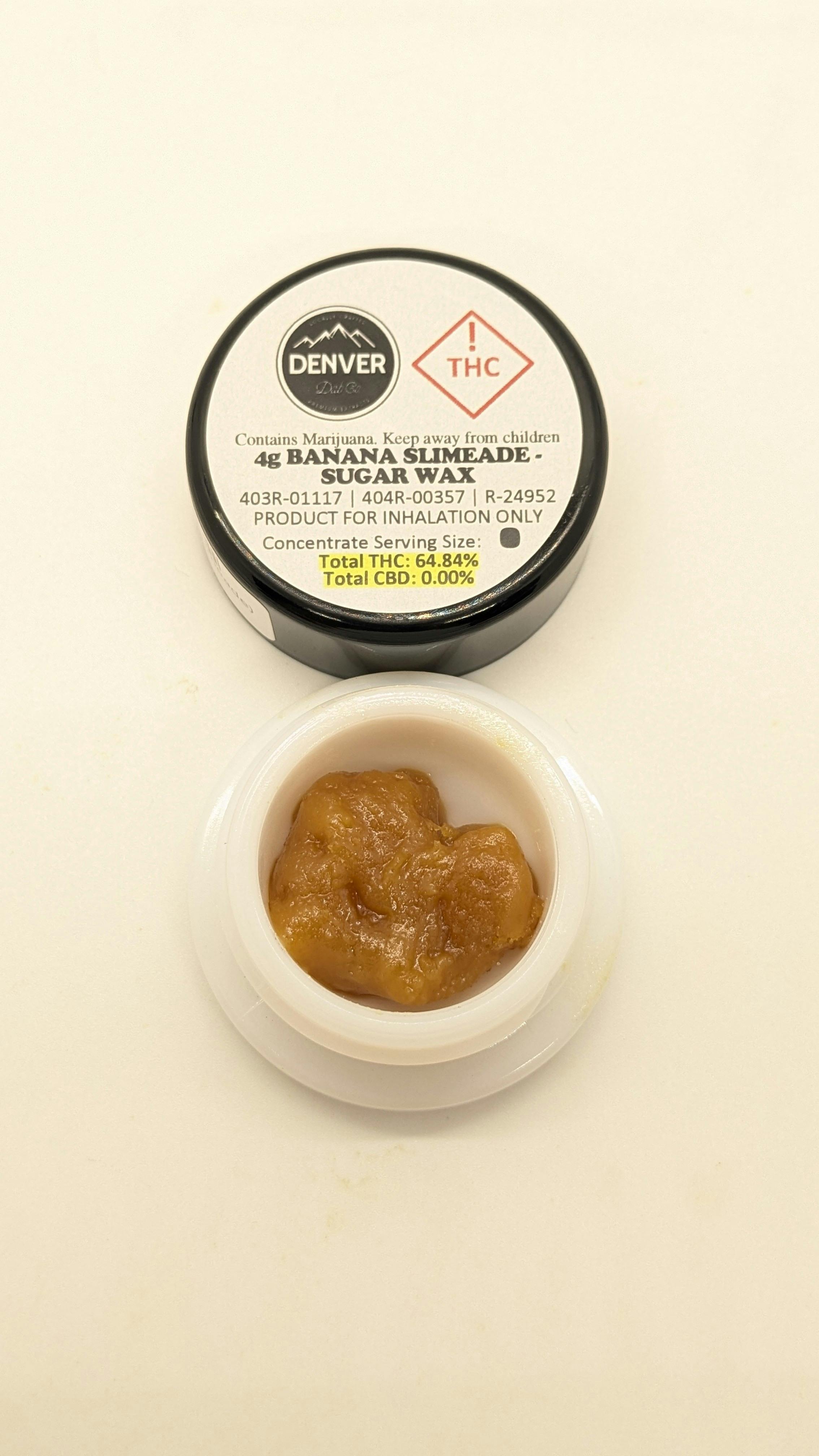 Photograph of product: Denver Dabs 4g | Banana Slimeade