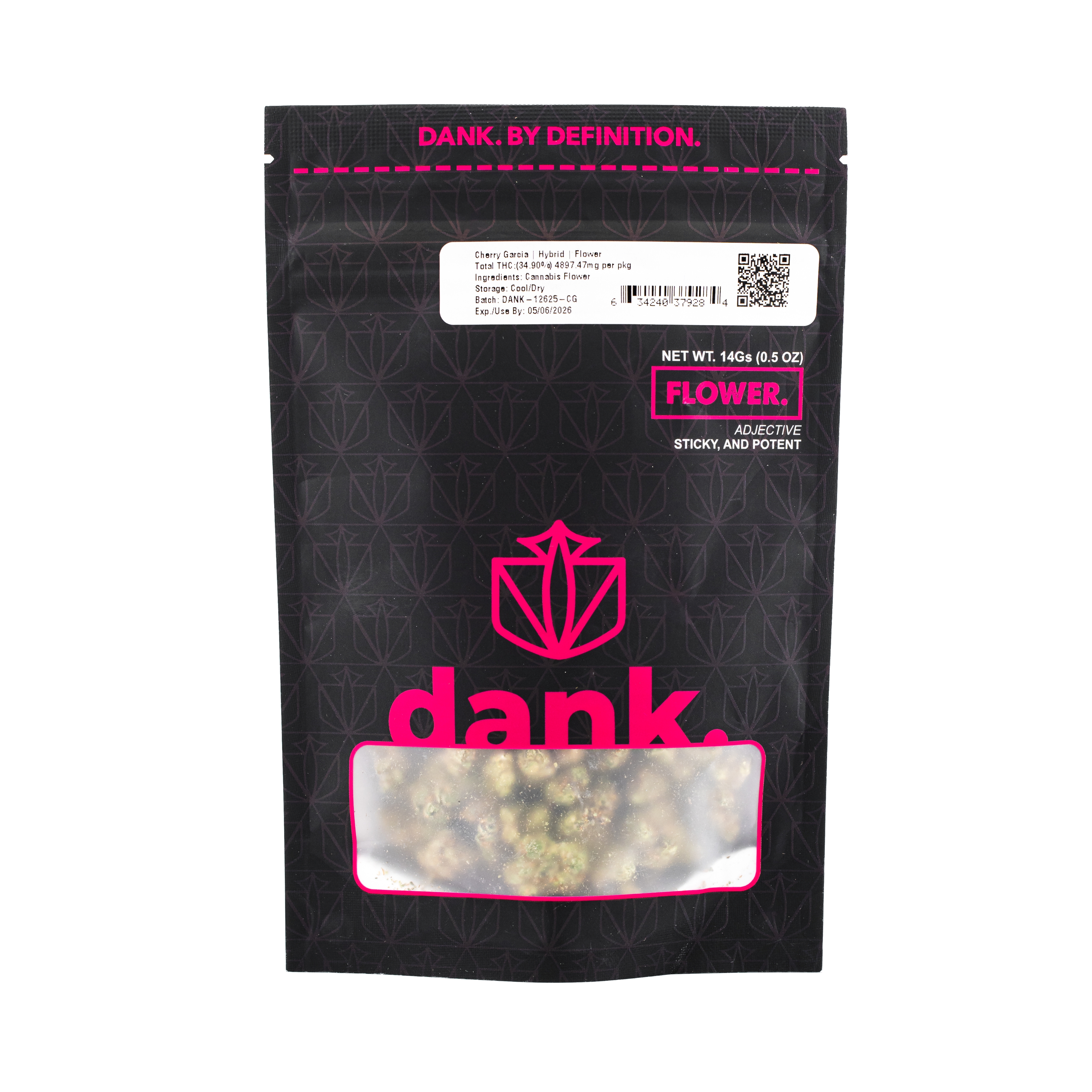 Photograph of product: Dank. - Cherry Garcia - Flower - 14g