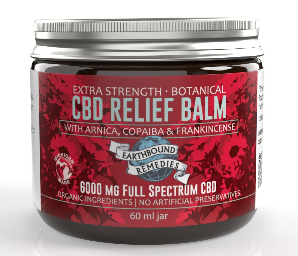 Photograph of product: Earthbound Remedies: Extra Strength CBD 6000MG Relief Balm