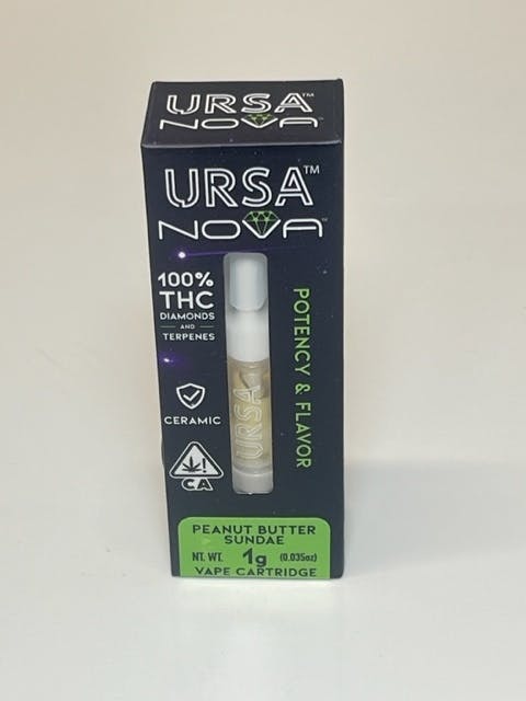 Photograph of product: URSA 1g Peanut Butter Sundae NOVA Cartridge