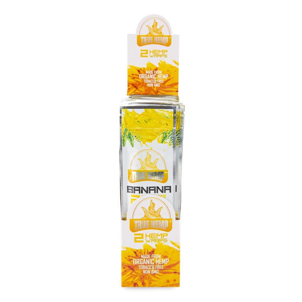 Photograph of product: TRUE HEMP - WRAPS - 2PK - BANANA