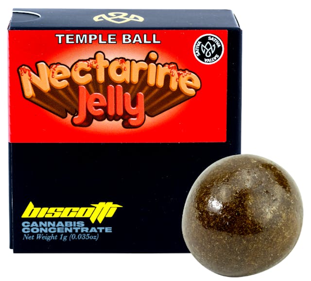 Photograph of product: Biscotti Temple Ball 1g - Grape Gas