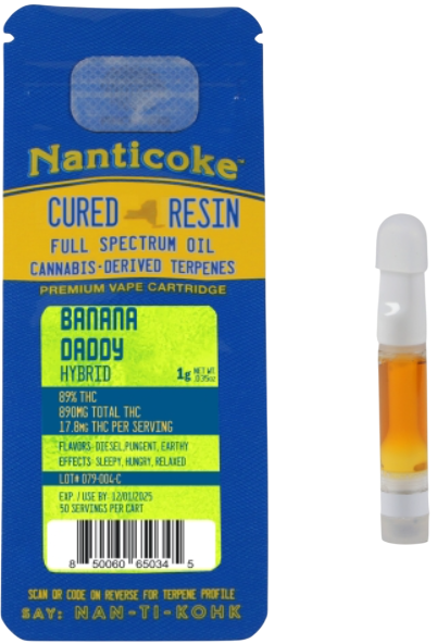 Photograph of product: Cured Resin Banana Daddy - Cartridge (1.0g)