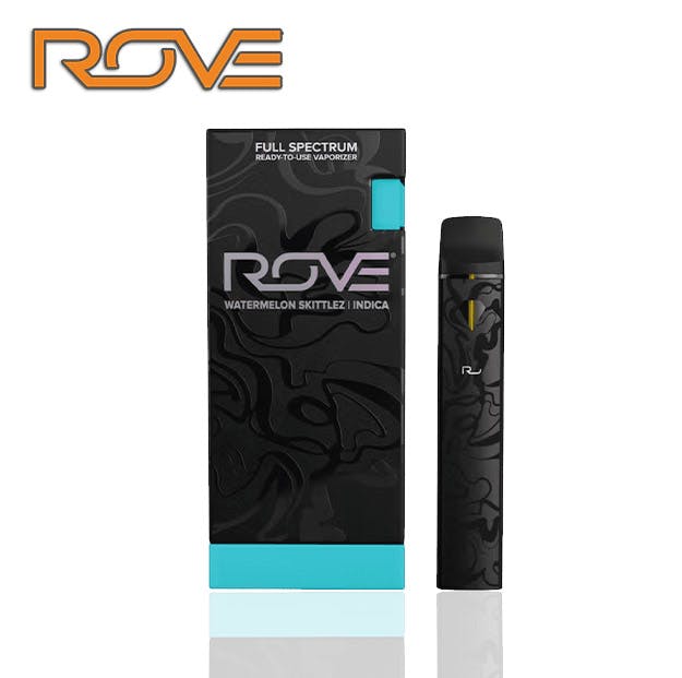 Photograph of product: Rove - Watermelon Zkittlez - Melted Diamond Live Resin RTU Vape - 1g - 