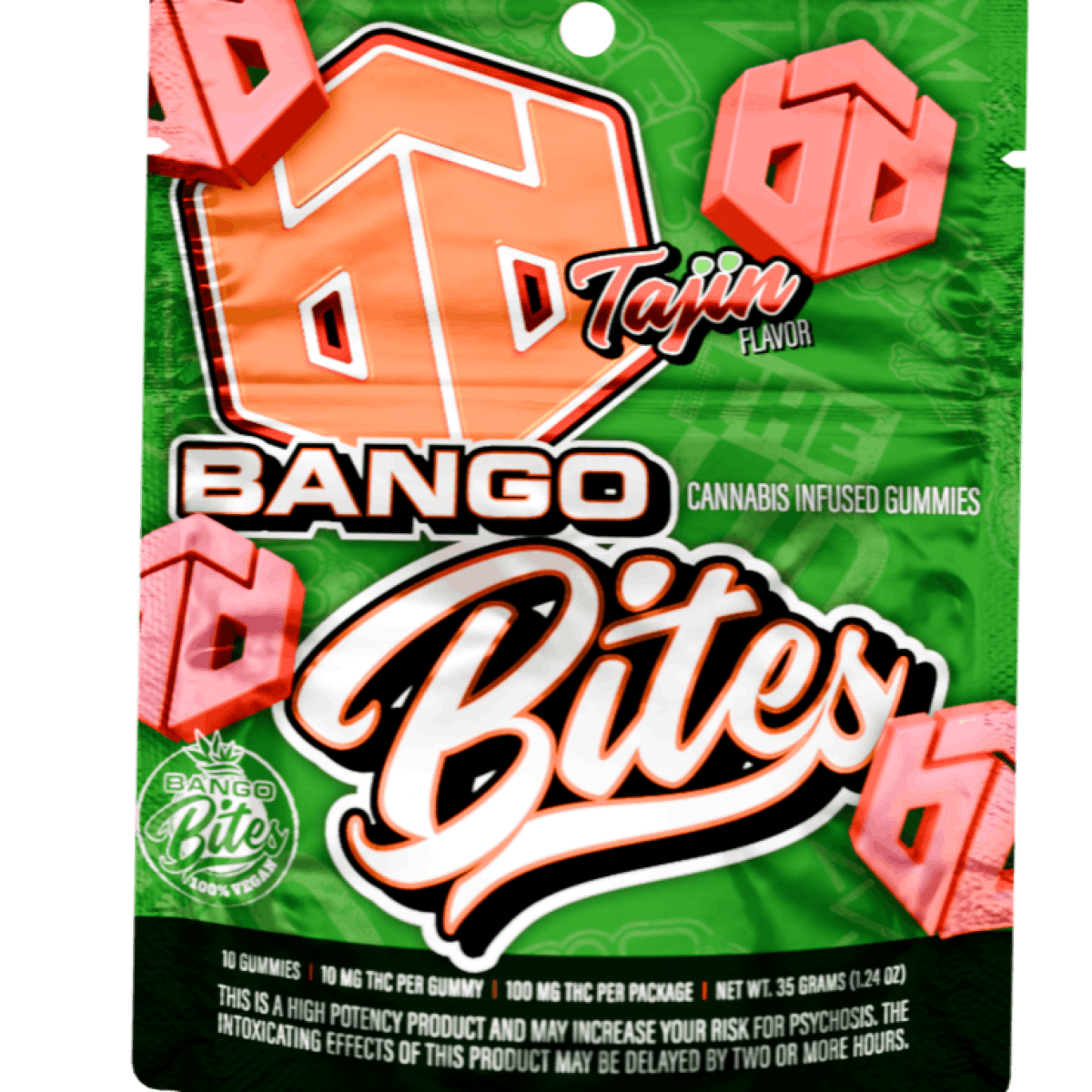 Photograph of product: Bango Bites - Mango Tajin - 10pk