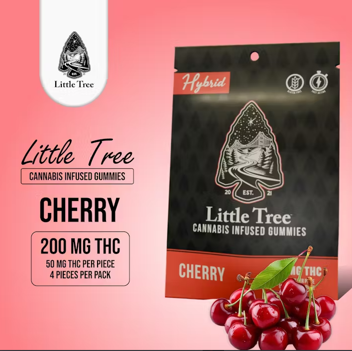 Photograph of product: Little Tree - Cherry - 200mg Gummies