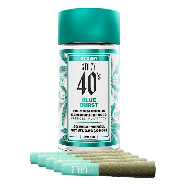 Photograph of product: Blue Burst Mini Preroll 5pk (H) *B2G1 EVERYDAY* *SPECIAL PRICING* - Blue Burst (H)