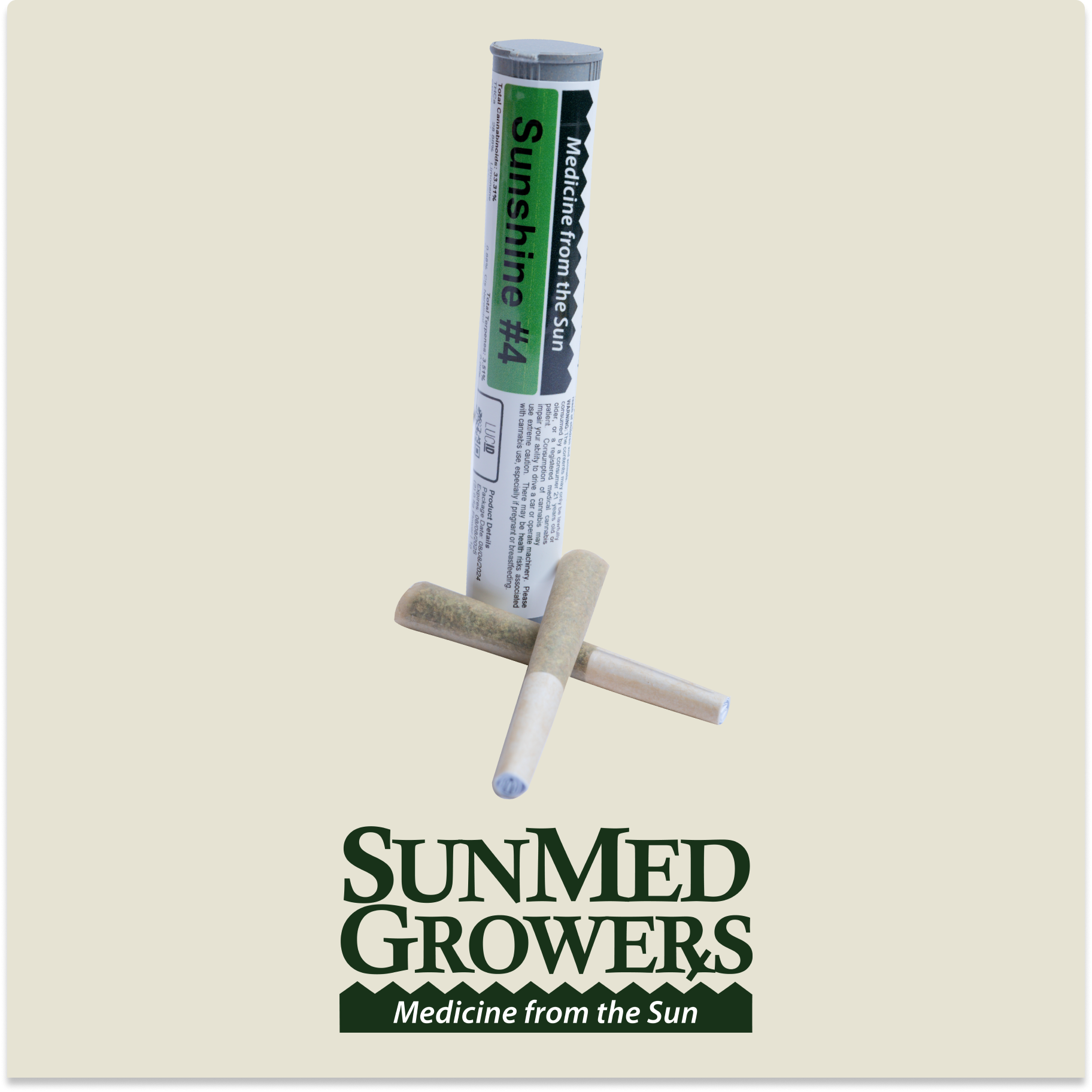 Photograph of product: SunMed: Sunshine #4 Pre-Roll 2-Pack