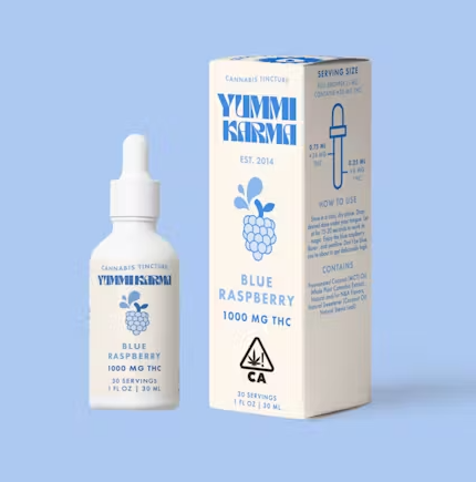 Photograph of Product: Blue Raspberry 1000mg TINCTURE 30ml - Yummi Karma