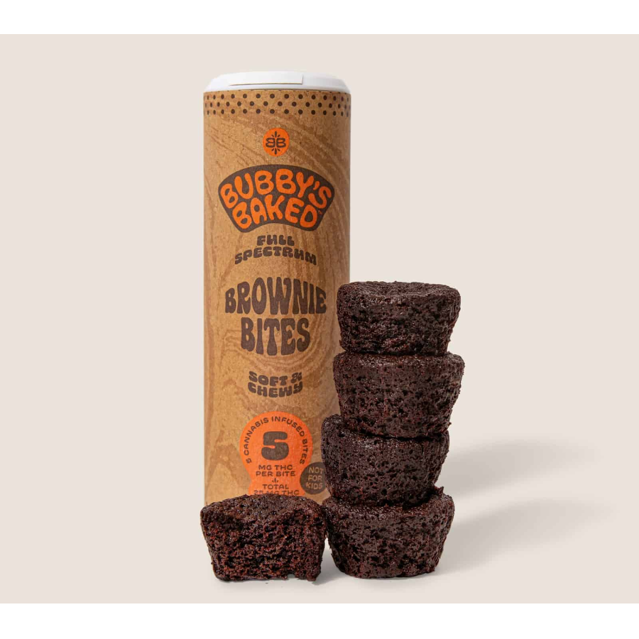 Photograph of product: Baked Goods | Brownies | 25mg | 5pk | Bubby's Baked