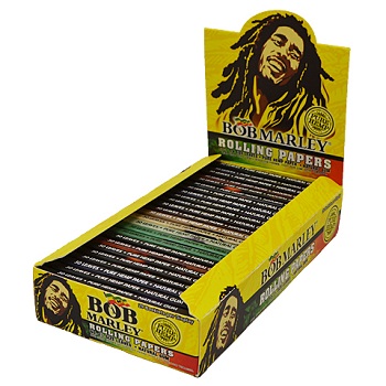 Photograph of product: Pure Hemp 1 1/4 Papers | 50pk | Bob Marley