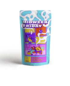 Photograph of product: MIDWEEK FRIDAY BLACK CHERRY GELATO SHAKE 28G