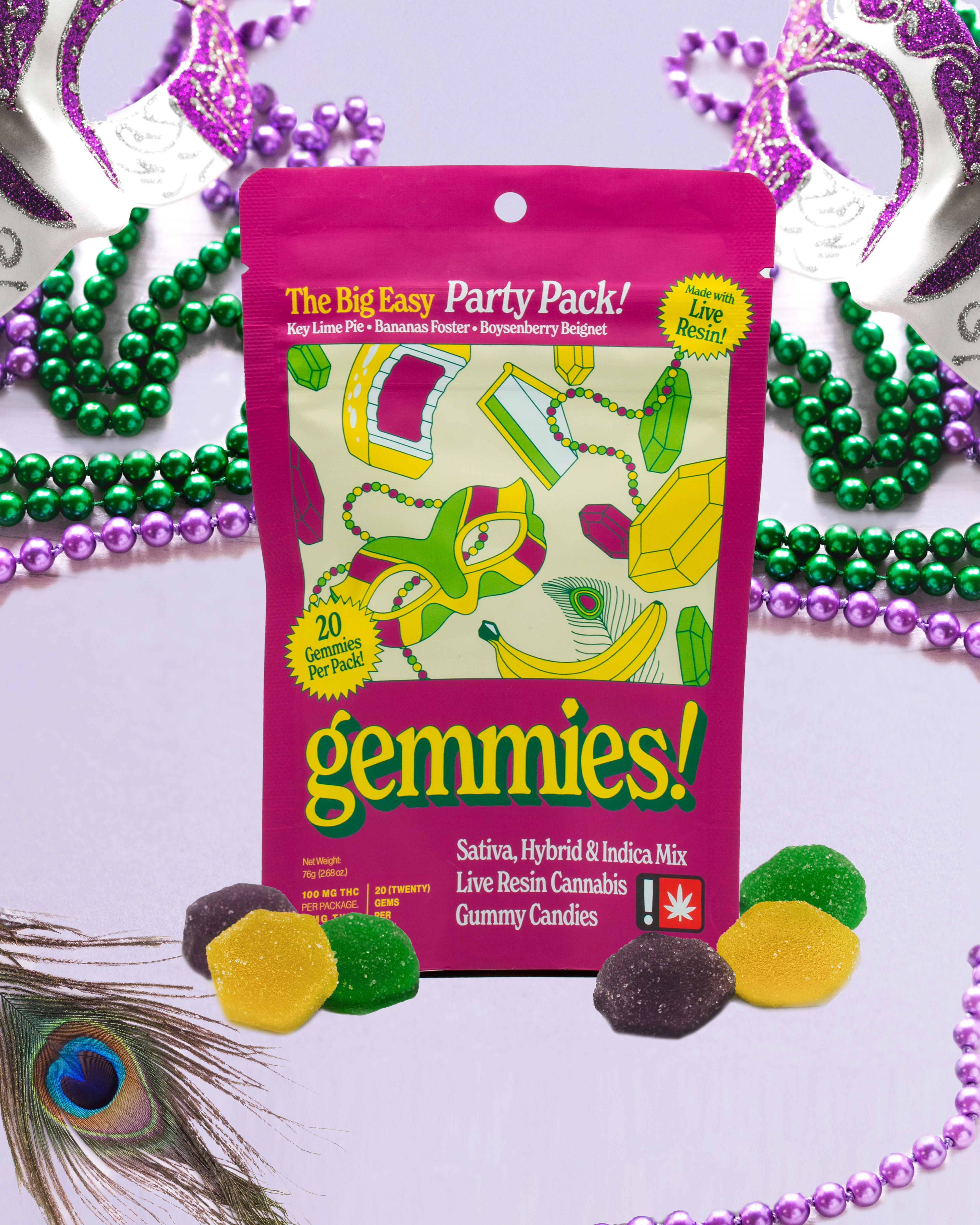 Photograph of product: Gemmies Big Easy Party Pack 100mg 20 Pack
