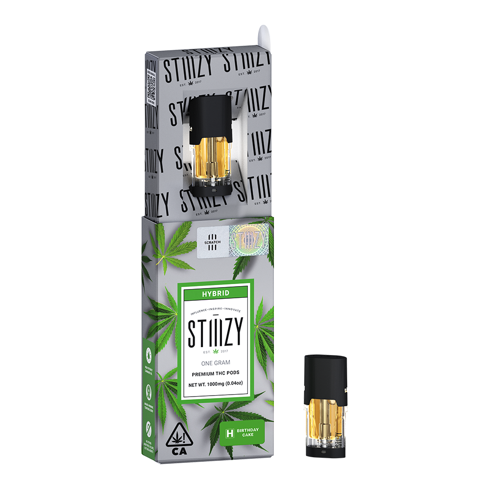 Photograph of product: 1g Birthday Cake (Hybrid) Stiiizy Pod TH-oui:84% $30