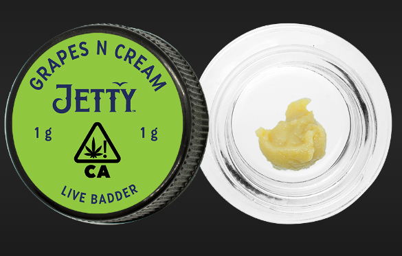 Photograph of product: Jetty Grapes N Cream Hybrid OCAL Live Rosin
