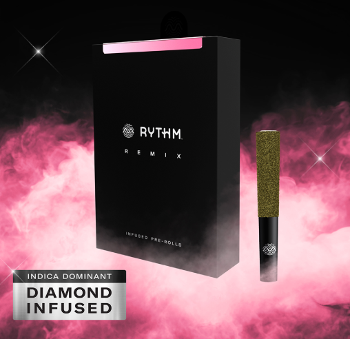 Photograph of product: Strawberry Shortcake Diamond Infused Preroll 5pk