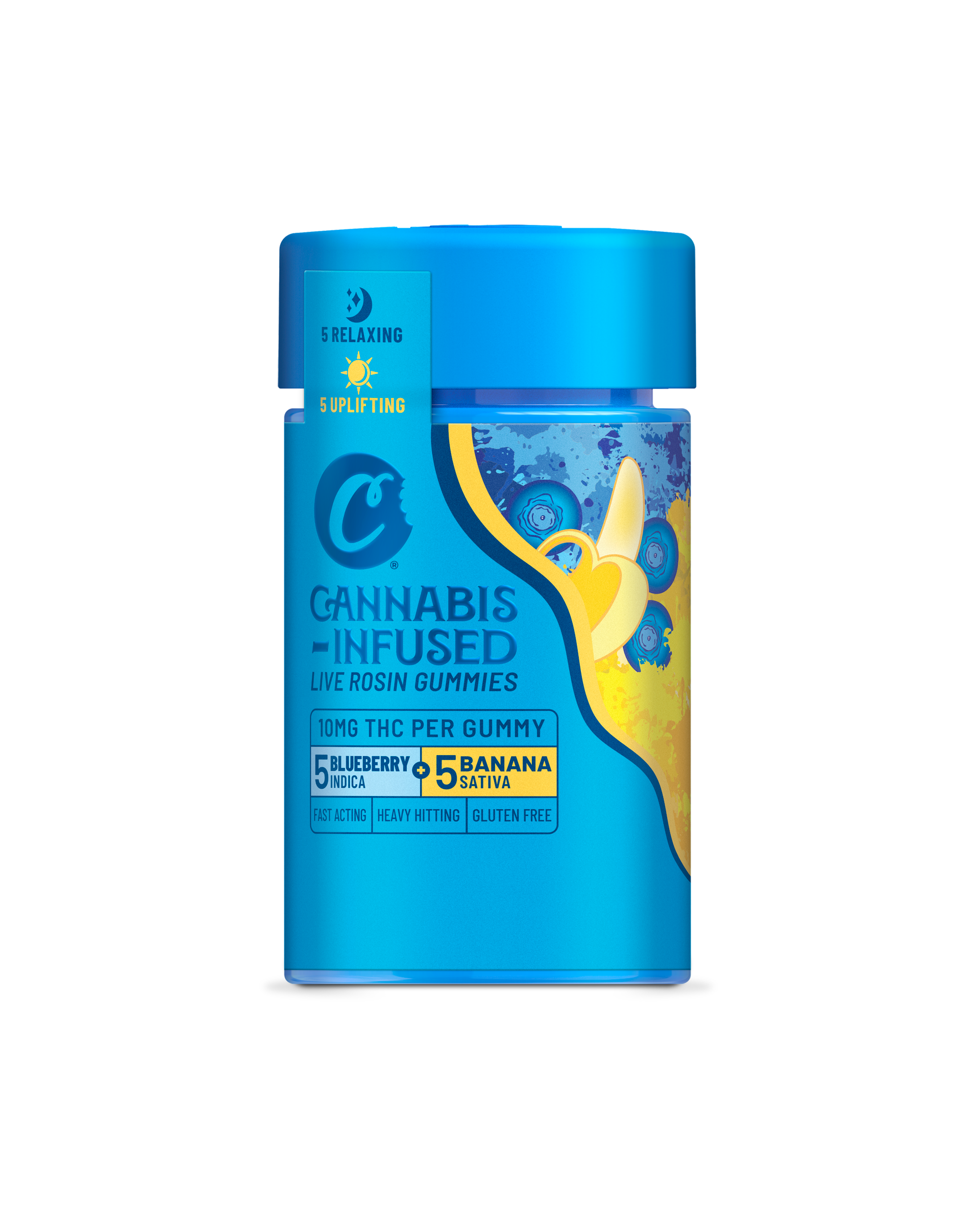 Photograph of product: Live Rosin Gummies 10pk | 100mg | Blueberry Banana