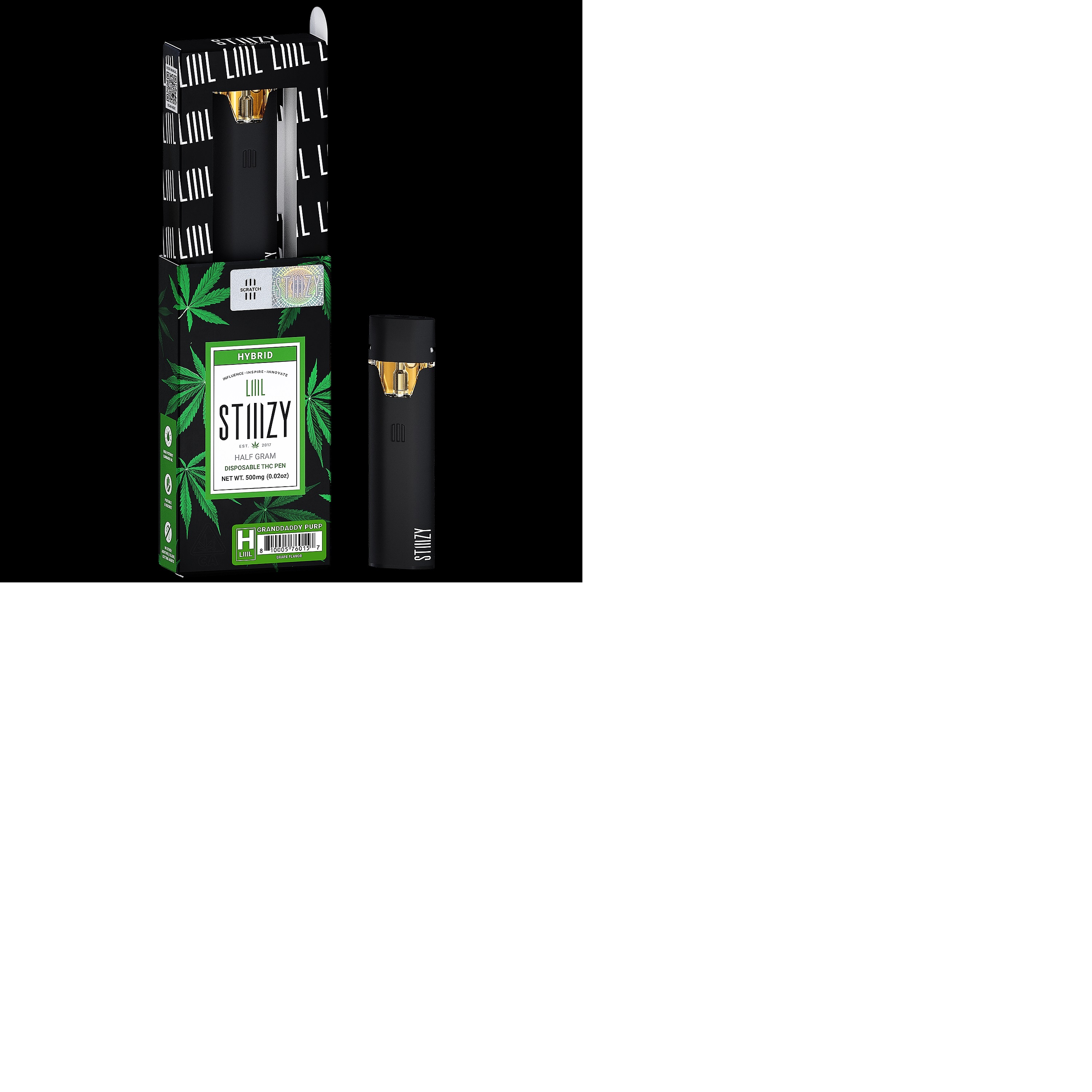 Photograph of product: Grand Daddy Purp (H) .85g Disposable