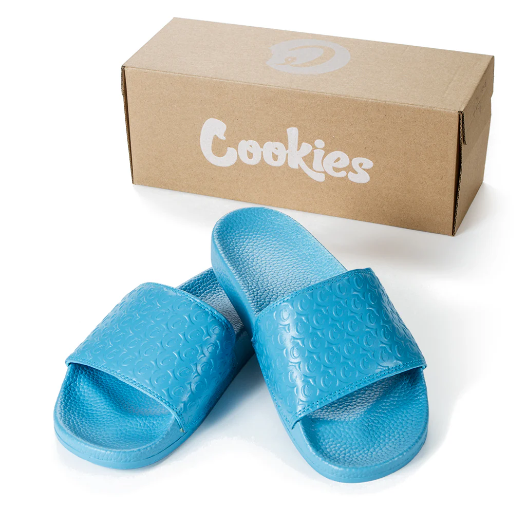 Photograph of product: Cookies - Monogram - Slides - Blue - Size 10