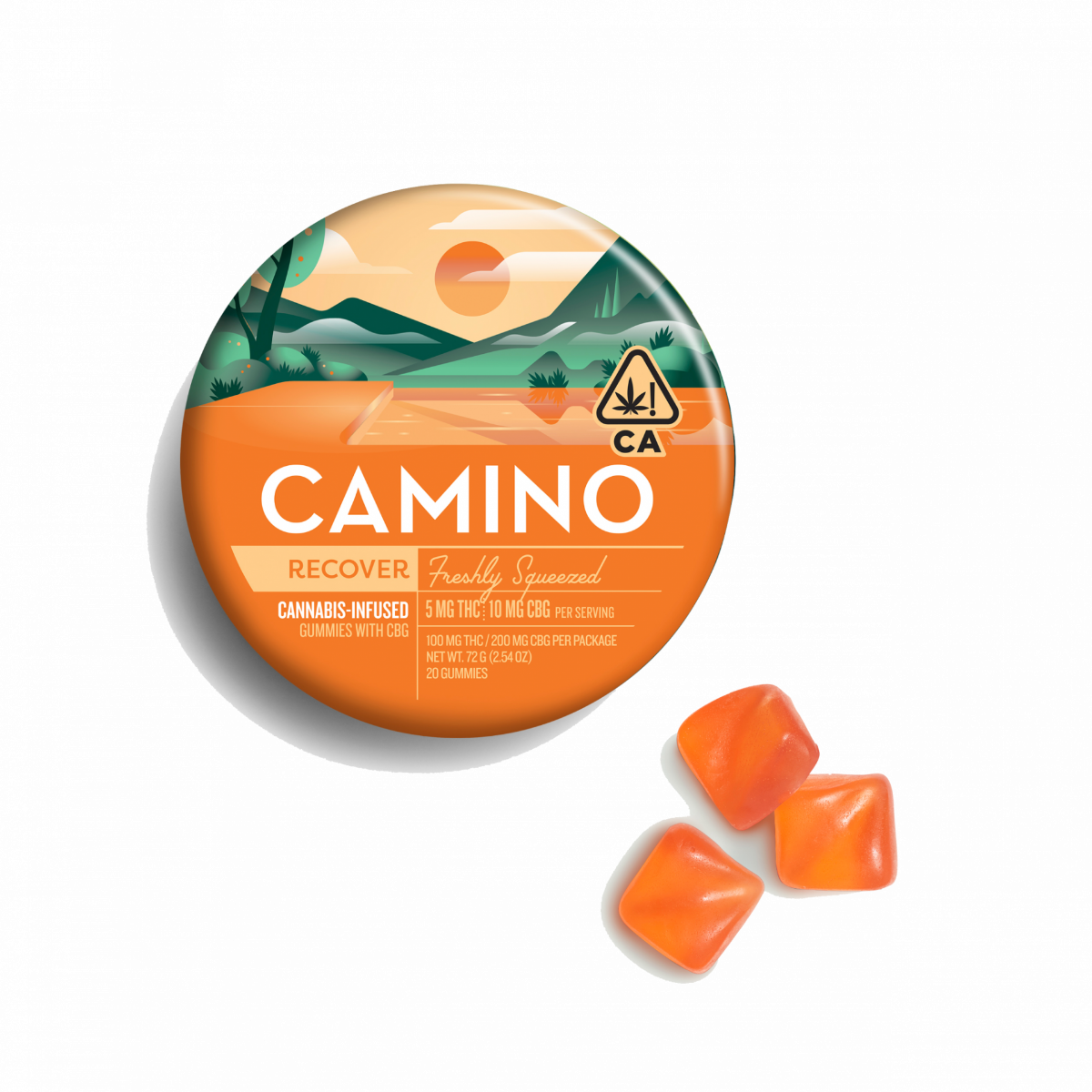 Photograph of product: Freshly Squeezed 1:2 Cbg Gummies