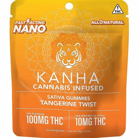 Photograph of product: Kanha | Sativa | Tangerine Twist | 10pk