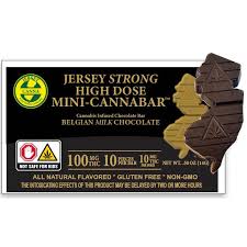 Photograph of product: Jersey Strong HIGH DOSE  Mini-Cannabar | 100 mg | Inclusion Gourmet