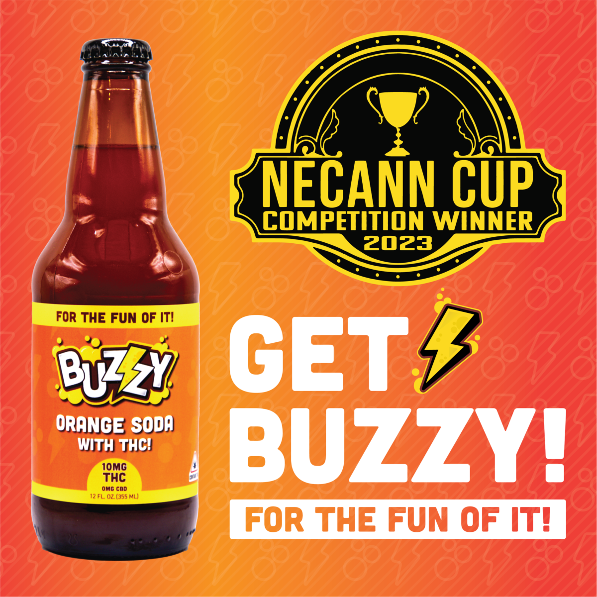 Photograph of Product: Buzzy - Orange Soda 10MG