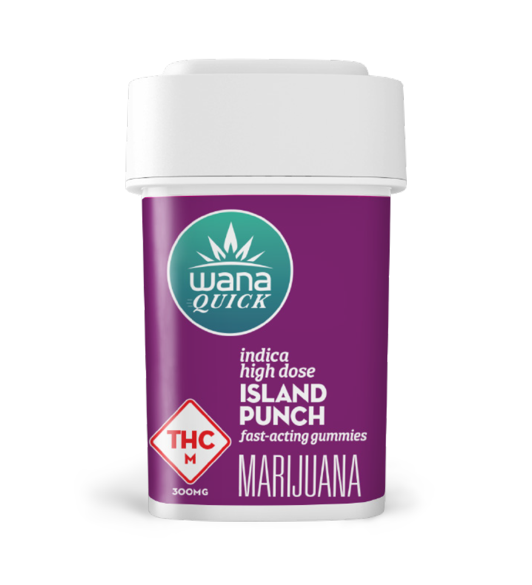 Photograph of product: Quick | Island Punch | Fast-Acting High Dose Gummies 300mg