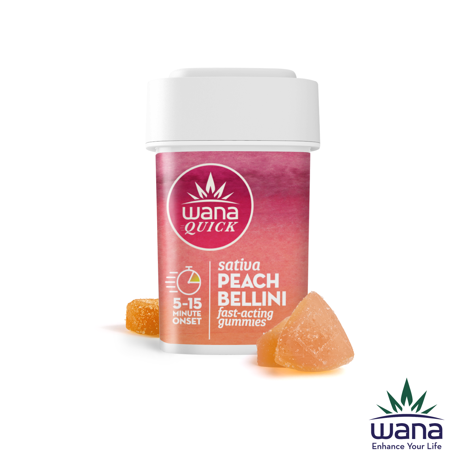 Photograph of product: Quick Peach Bellini Oui'd Gummy | 200mg