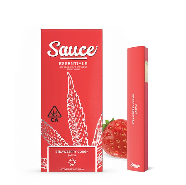 Photograph of product: Strawberry Cough | 1.25g Live Resin All-In-One - 