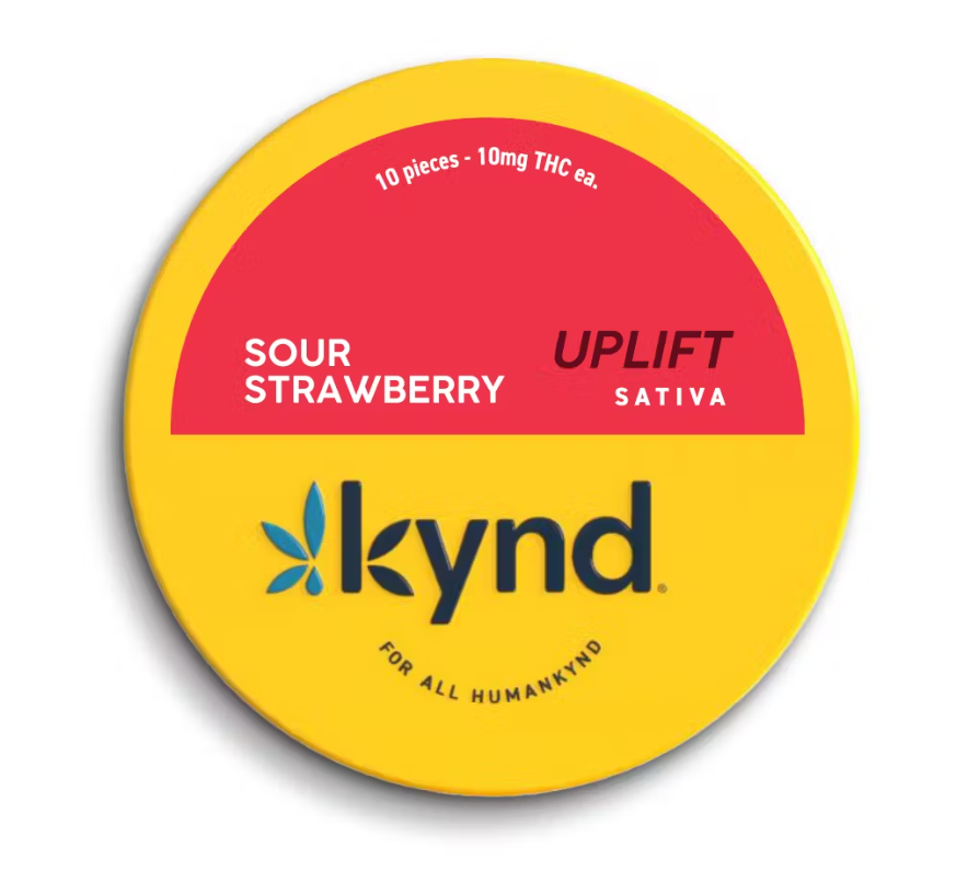 Photograph of product: Kynd | Uplift Sour Watermelon | Edibles | Gummies | 10pk x 10mg