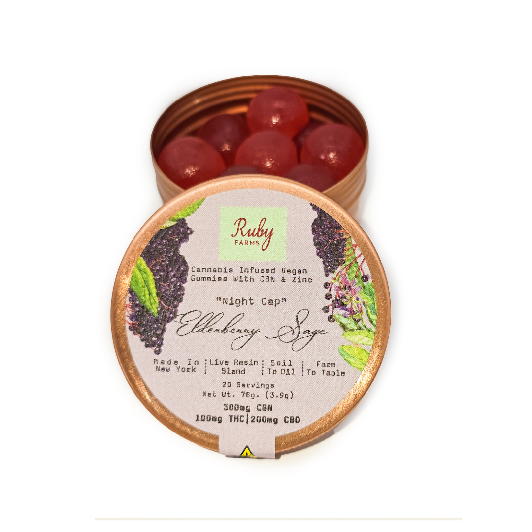 Photograph of product: Night Cap | Elderberry Sage | Live Blend | 5:10:15 | 20pk