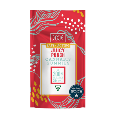 Photograph of product: Dixie | Juicy Punch Fast Acting Gummies | 10x20mg | 200mg