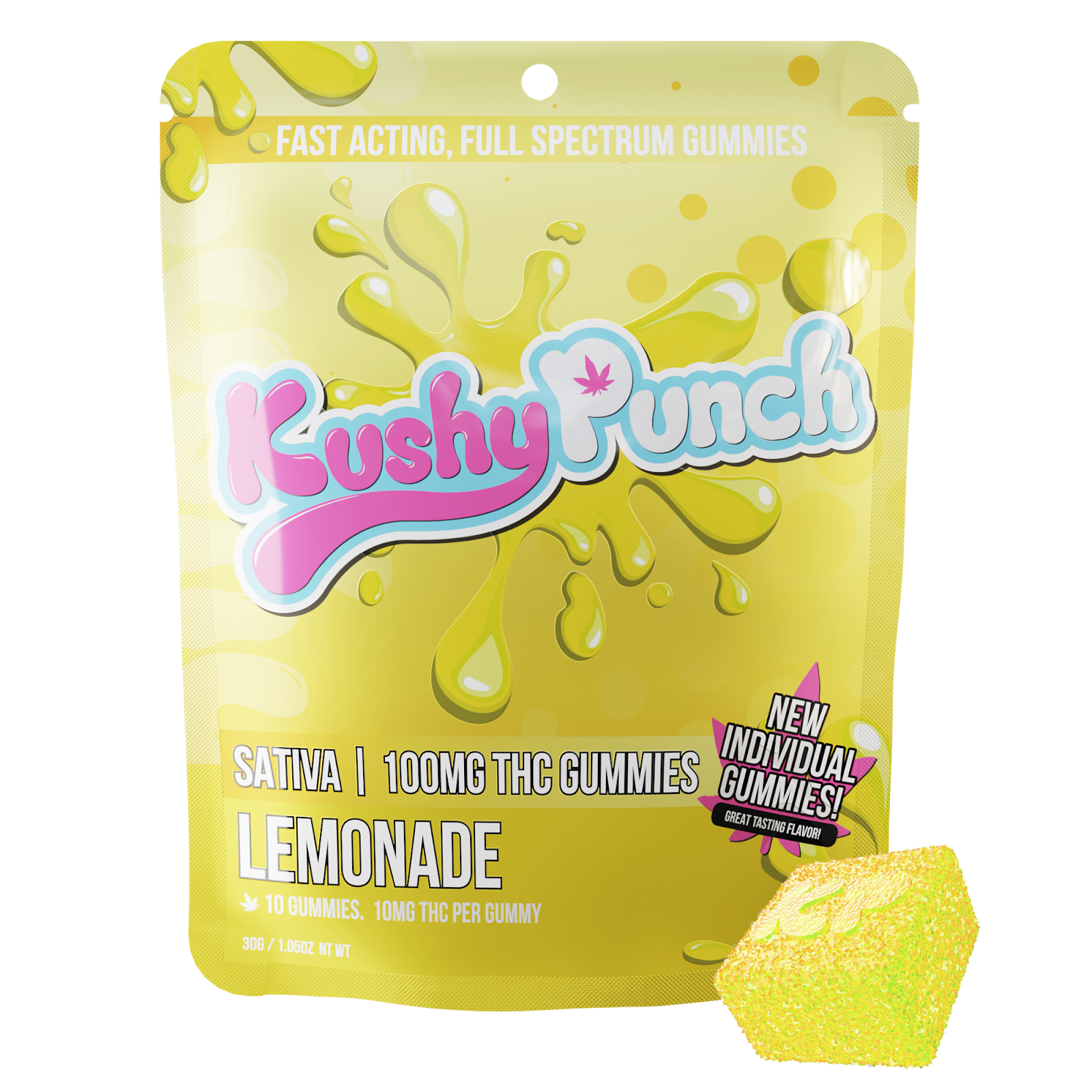 Photograph of product: Gummies 100mg - Lemonade