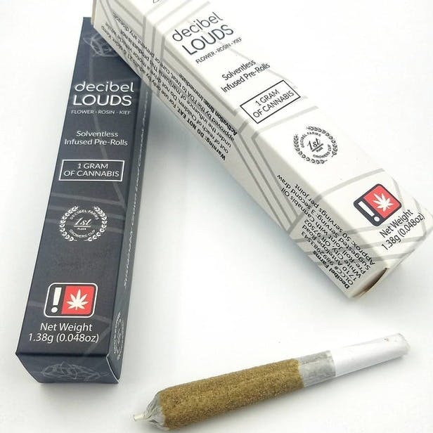 Photograph of product: Decibel LOUDS - Street Tacos 1 - 1G Rosin Infused Preroll