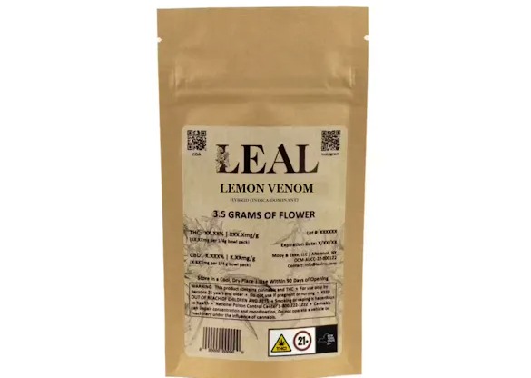 Photograph of product: Leal | Lemon Venom | Flower 3.5g