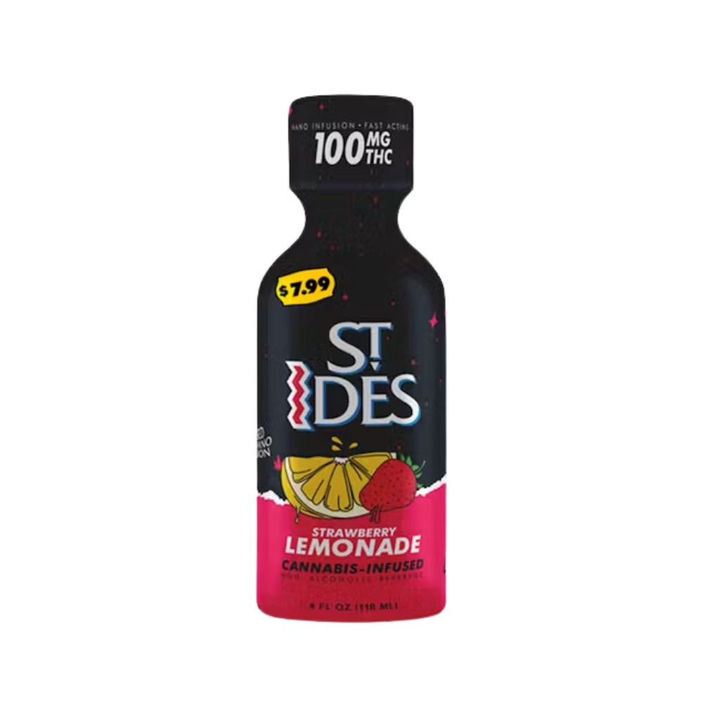 Photograph of product: ST IDES - ST IDES - STRAWBERRY LEMONADE | 4OZ SHOT
