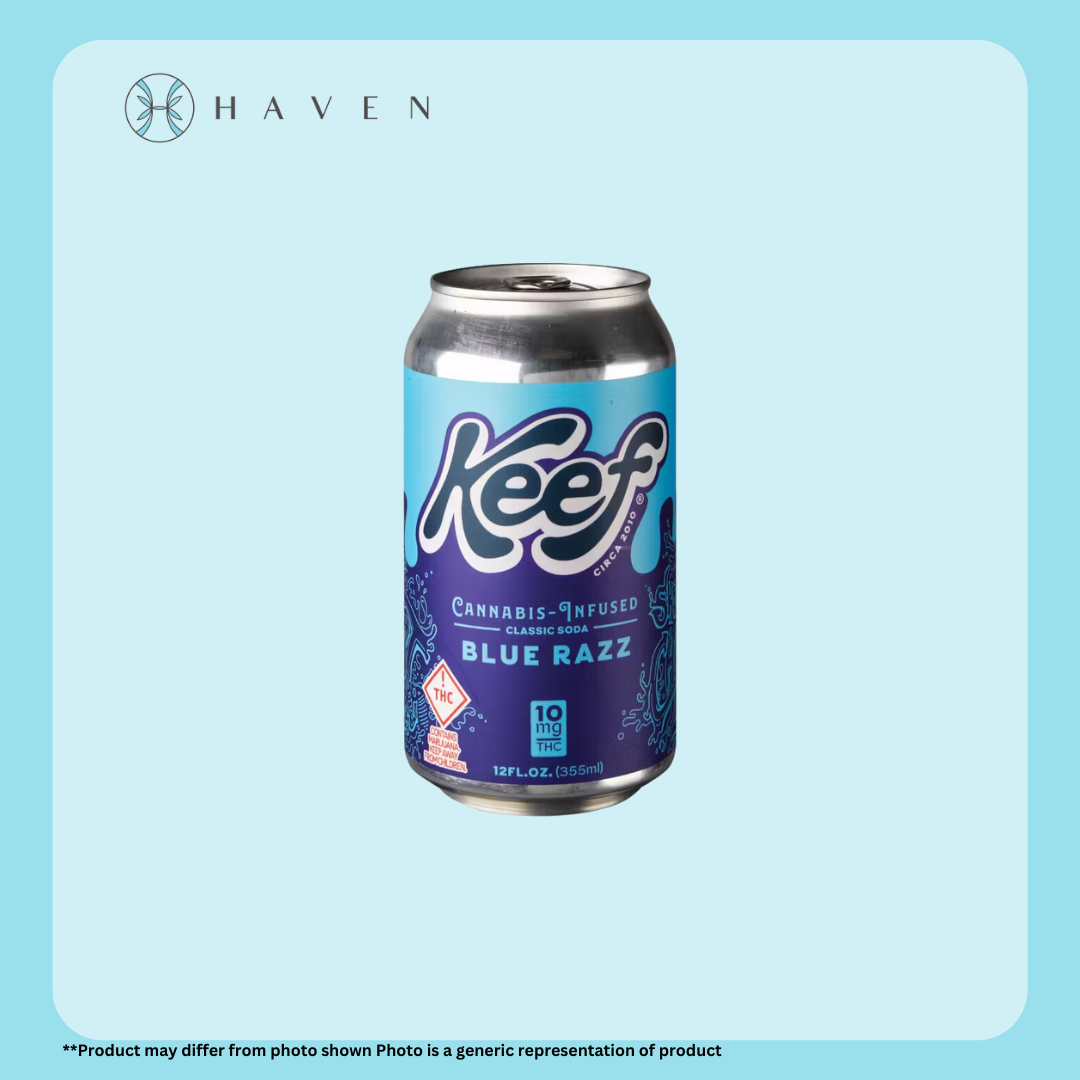 Photograph of product: 10mg Blue Razz Soda | Keef