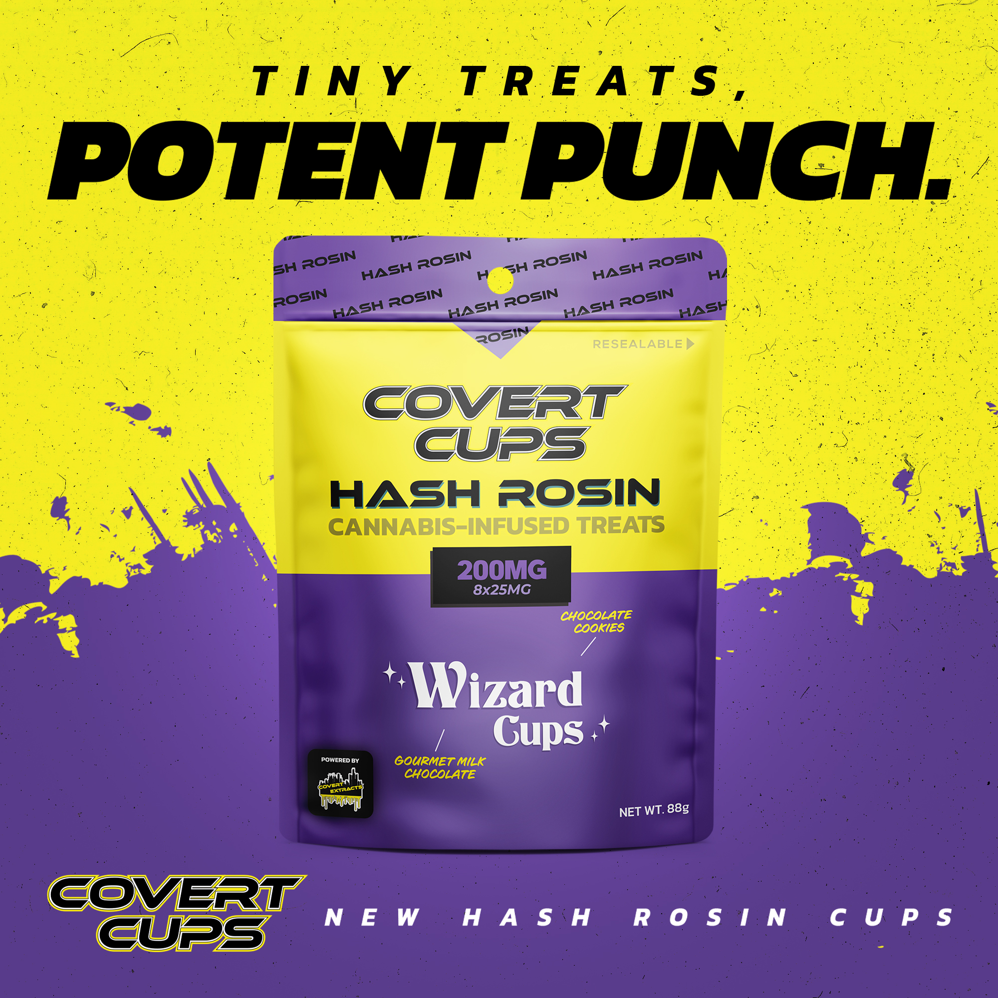 Photograph of product: Covert Cups | Wizard Cup | au chocolat Rosin Infused Chocolates 200mg