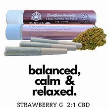 Photograph of product: STRAWBERRY G 2:1 CBD/TH-oui 3PK