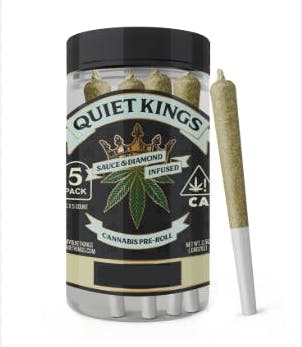 Photograph of product: Cantaloupe Kush | .5g x 5 Infused Preroll Pack