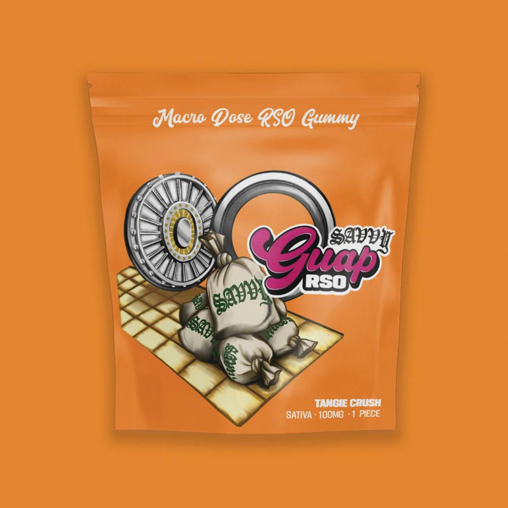 Photograph of product: Tangie Crush RSO Guap Gummy by Savvy | Edibles | 100mg