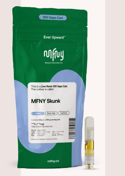 Photograph of product: MFNY | MFNY Skunk | 0.5g Live Resin | Cartridge