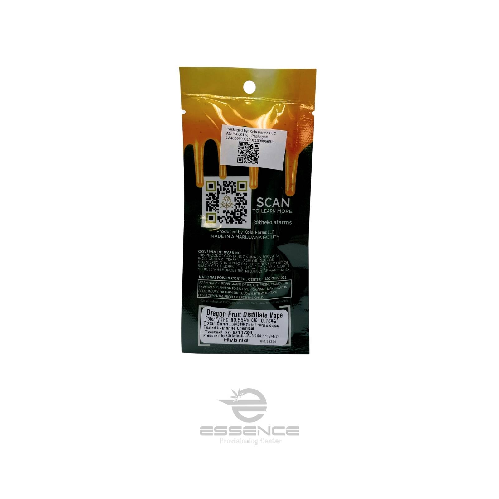 Photograph of Product: Kola - Dragon Fruit OG Vape Cart - (Hybrid)