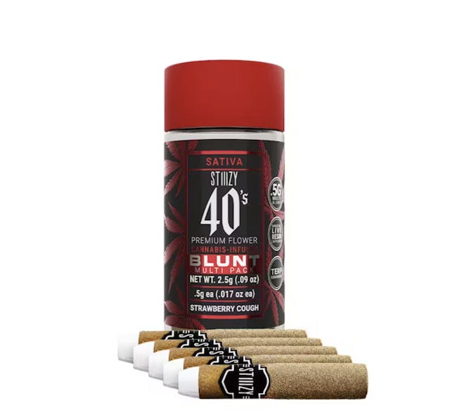 Photograph of product: Strawberry Cough 40s 5pk Mini Blunts - 