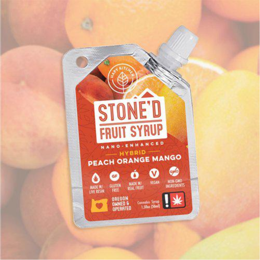 Photograph of product: Stone'd Fruit Syrup - Hybrid Peach Orange Mango - REC - 1.5fl-oz