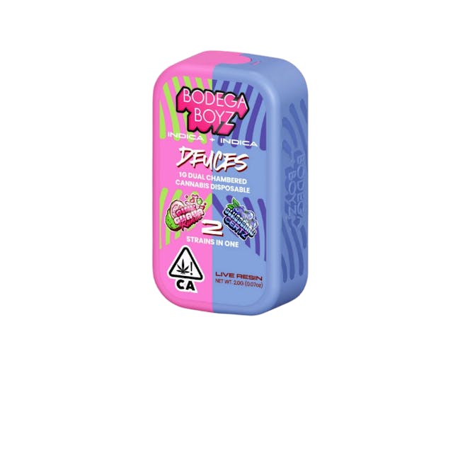 Photograph of product: Pink Guava Runtz + Blueberry Certz Live Resin Dual Chamber AIO 1g - 