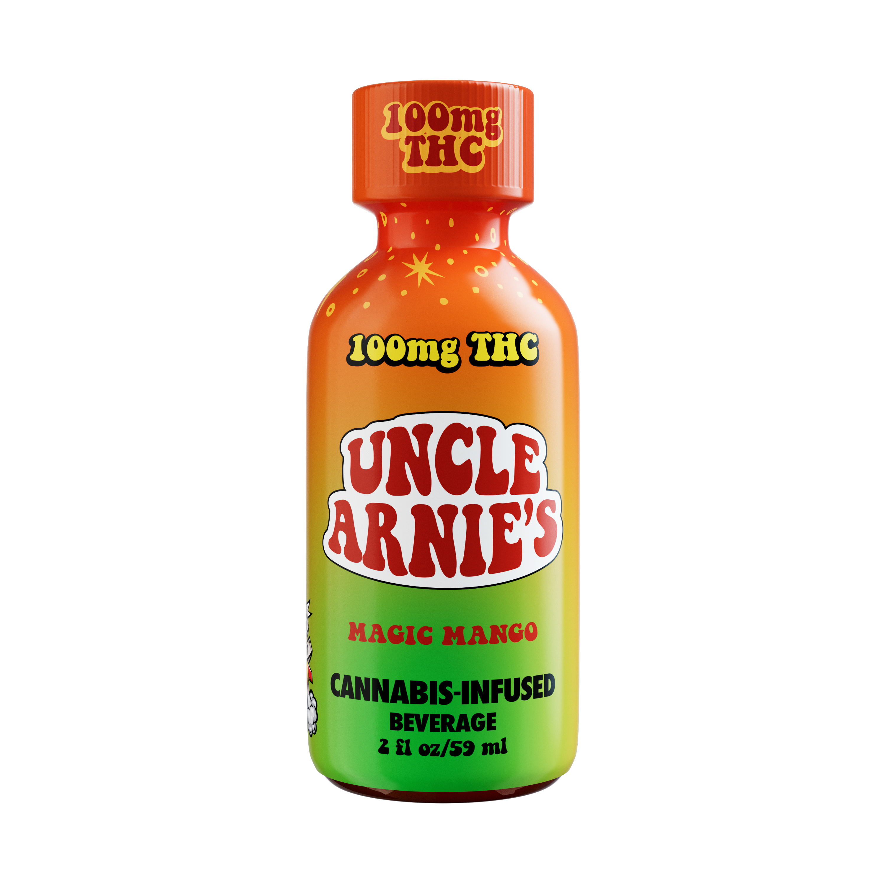 Photograph of product: Uncle Arnie's | Magic Mango Shot | 2oz |  100mg