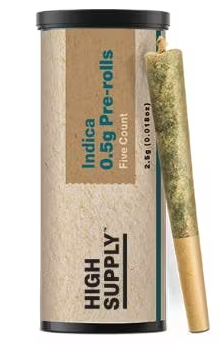 Photograph of product: 5 PACK - Lemon Mints 0.5g Prerolls (2.5g)